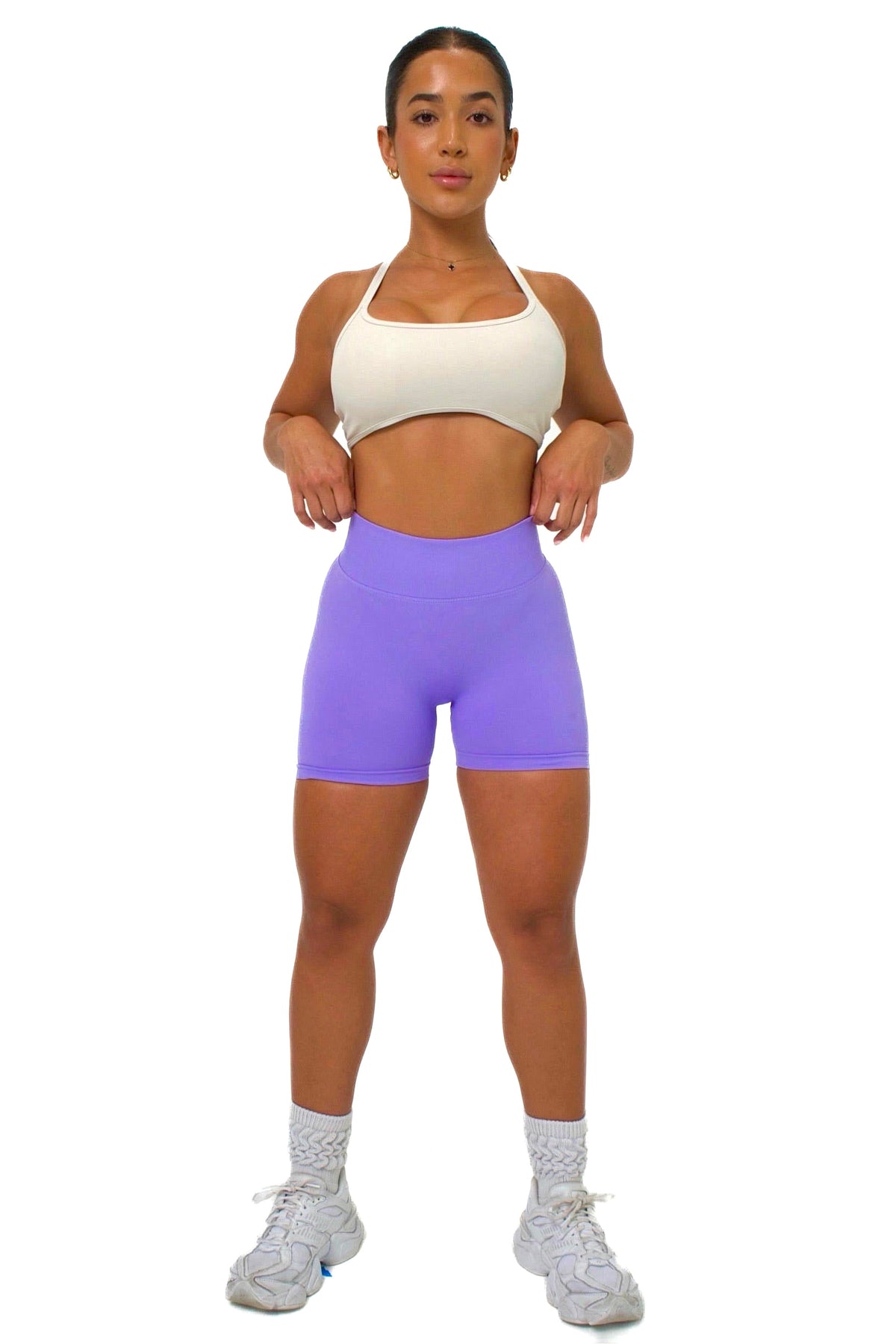 SEAMLESS SHORTS - LILAC