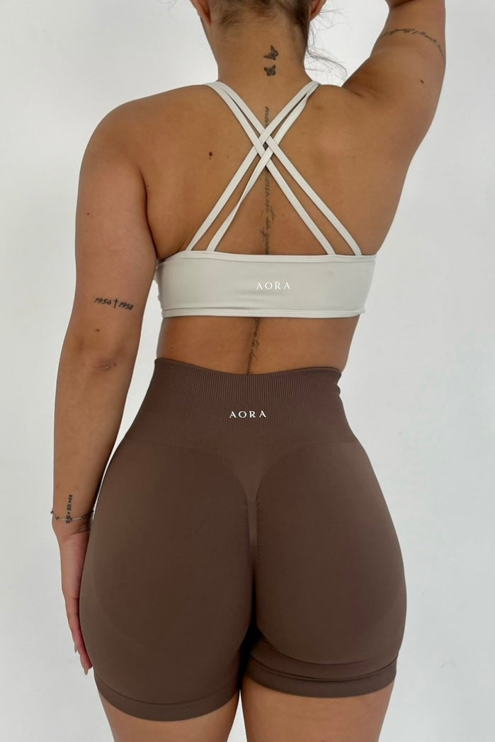 SEAMLESS SHORTS - CHOCOLATE