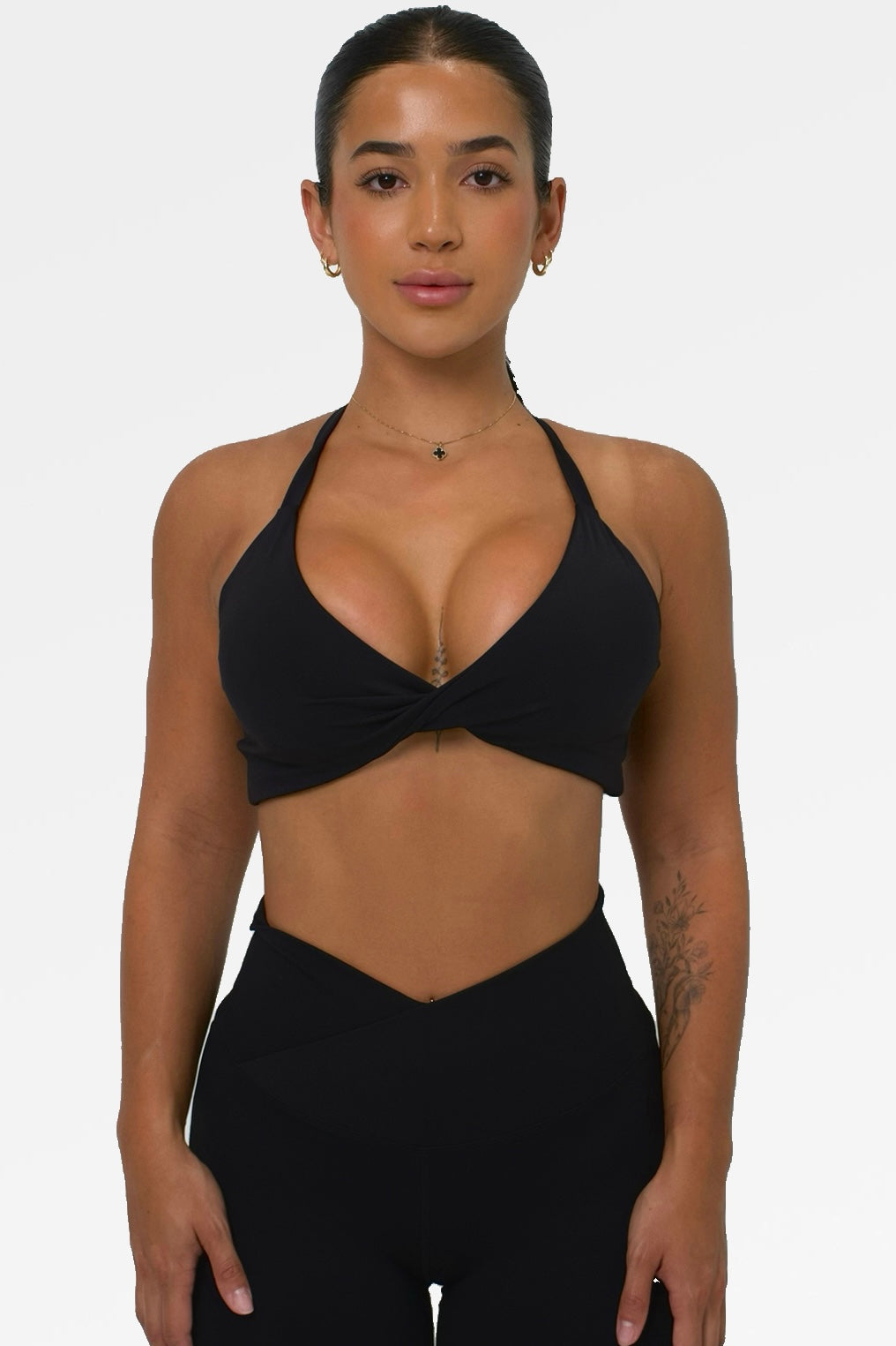 TWIST CROP - BLACK