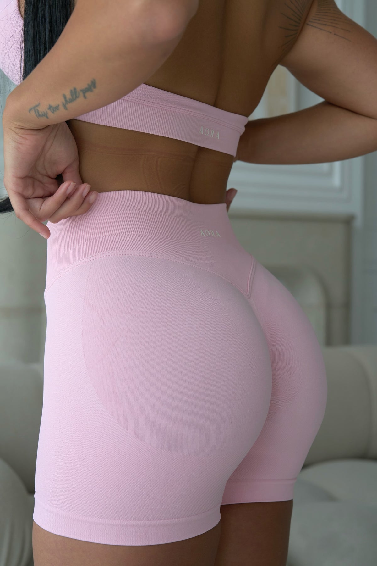 SCULPT SHORTS - BABYDOLL PINK